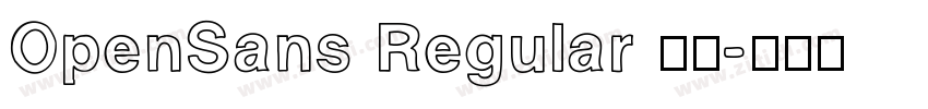 OpenSans Regular 普通字体转换